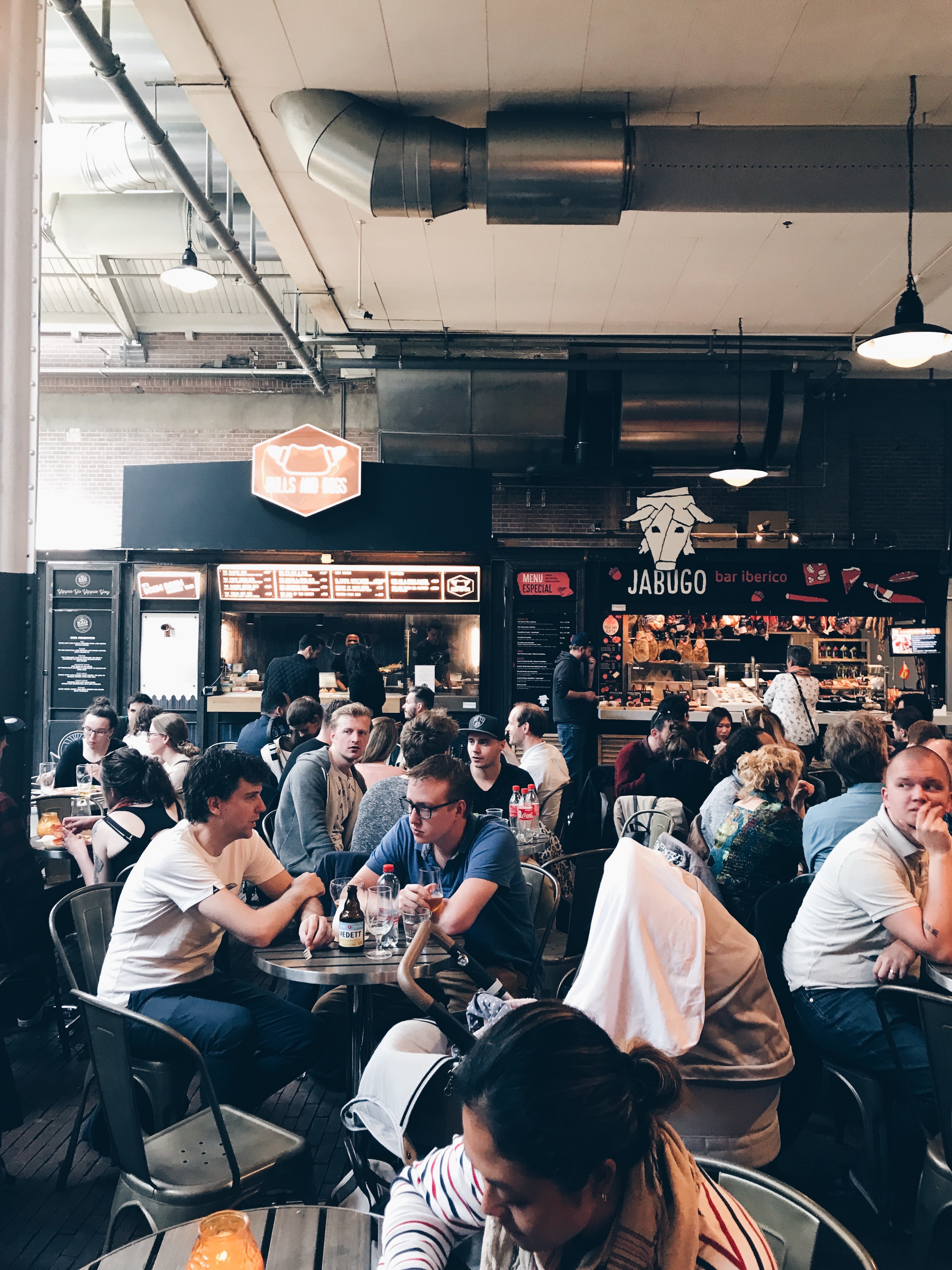 The Foodhallen in Amsterdam , the best place for foodies