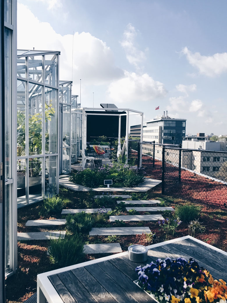 The Zoku hotel in amsterdam, a place were you can unwind and admire the most beautiful view