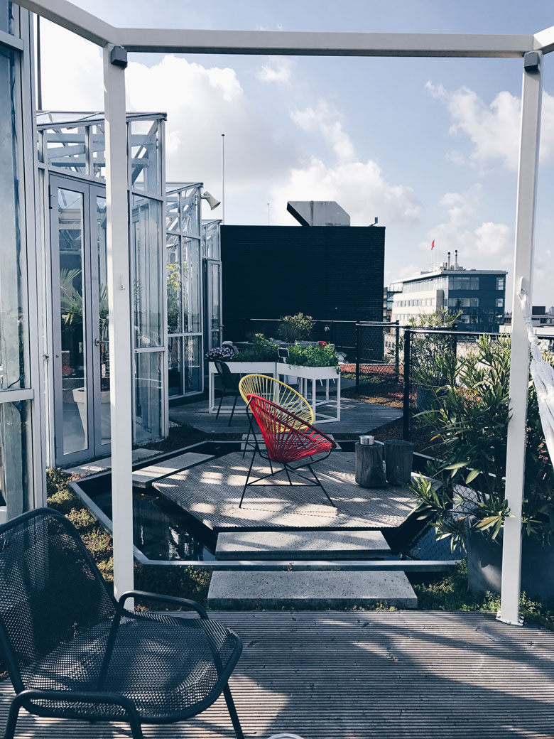The Zoku hotel in amsterdam, a place were you can unwind and admire the most beautiful view