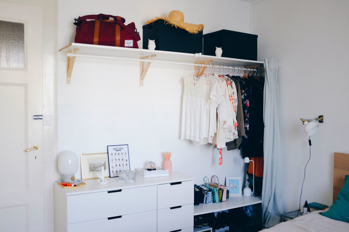 DIY Open Wardrobe Create More Storage Space Without Cramping the Room
