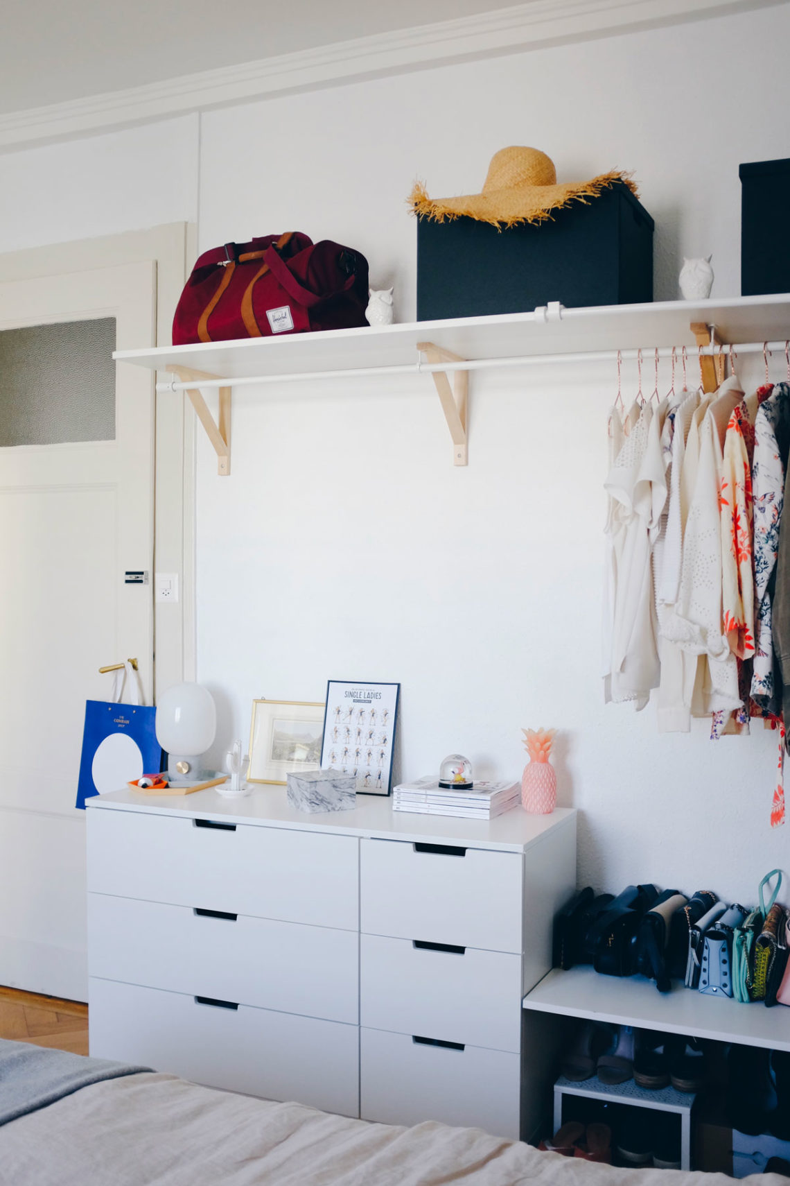 DIY Open Wardrobe Create More Storage Space Without Cramping the Room