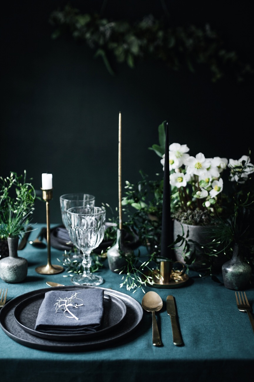 Embrace the dark, moody holiday decor