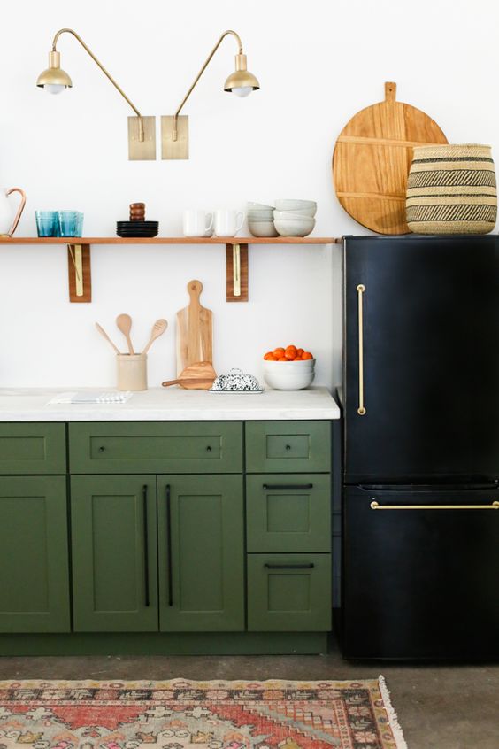 Kitchen rental remodel -disguise the  fridge