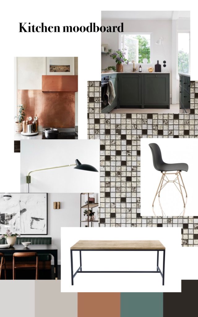 the moodboard for the kitchen remodel