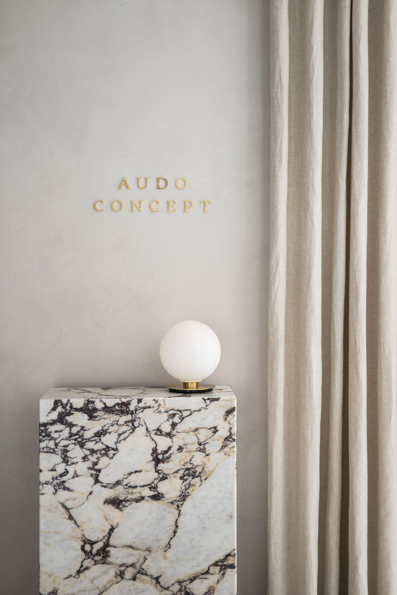 The Audo's marble detail
