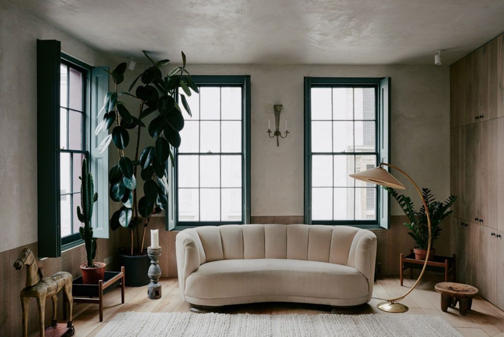 living room of wabi-sabi elegance