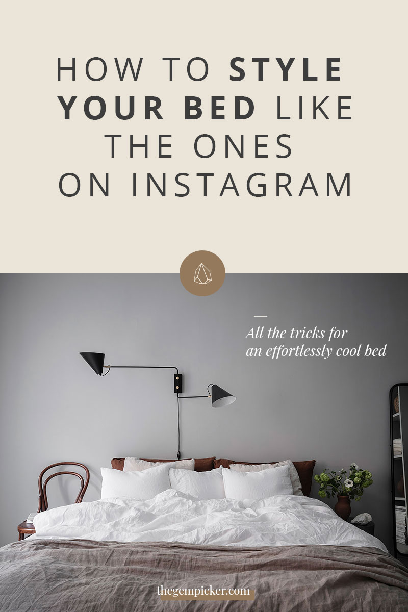 Making a bed look relaxed but not messy can be tricky. Let's see how to style your bed to achieve that beautiful casual but stylish look we see on Instagram
