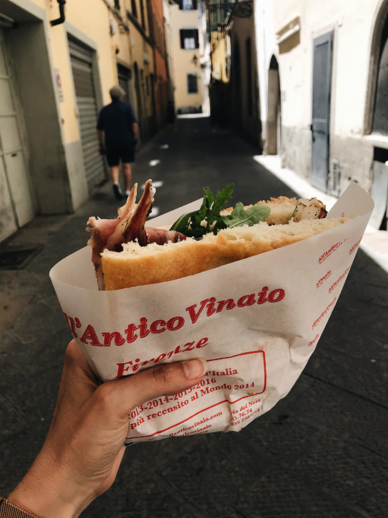 Road Trip in Italy Firenze all antico-vinauo panini