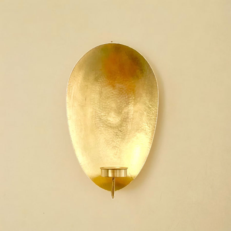 brass candle sconce on Etsy