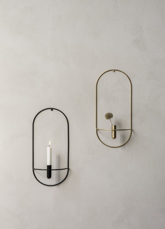 Modern brass candle sconce by finnish-design-shop