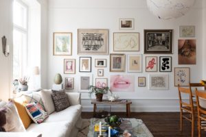 gallery wall by emly crona for wall of art
