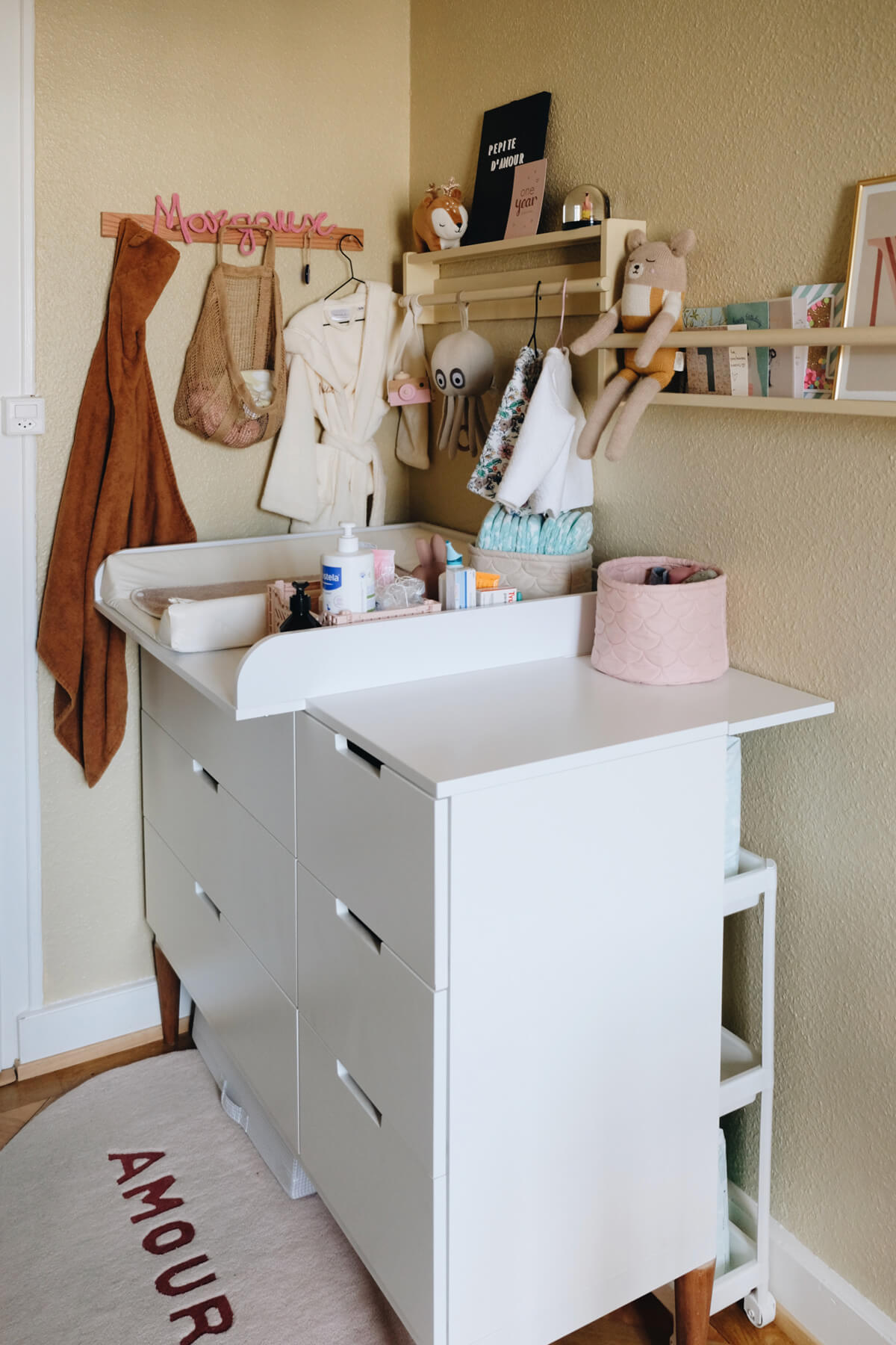 A Simple Hack to Use Your IKEA Dresser As a Changing Table and Totally Reversible The Gem Picker