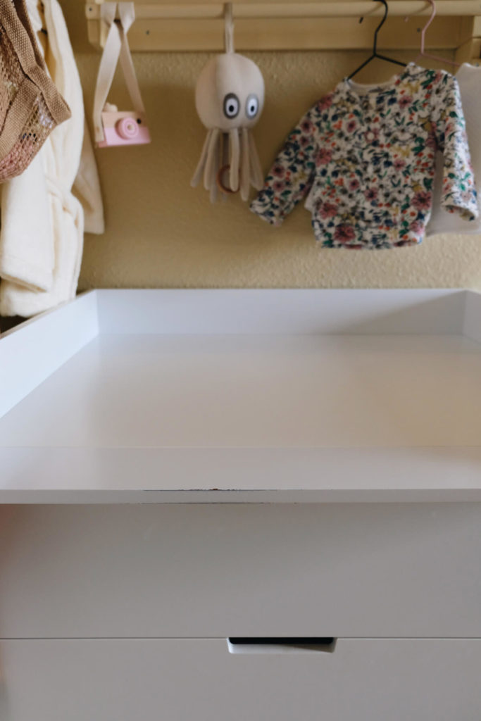 A Simple Hack to Use Your IKEA Dresser As a Changing Table (and totally