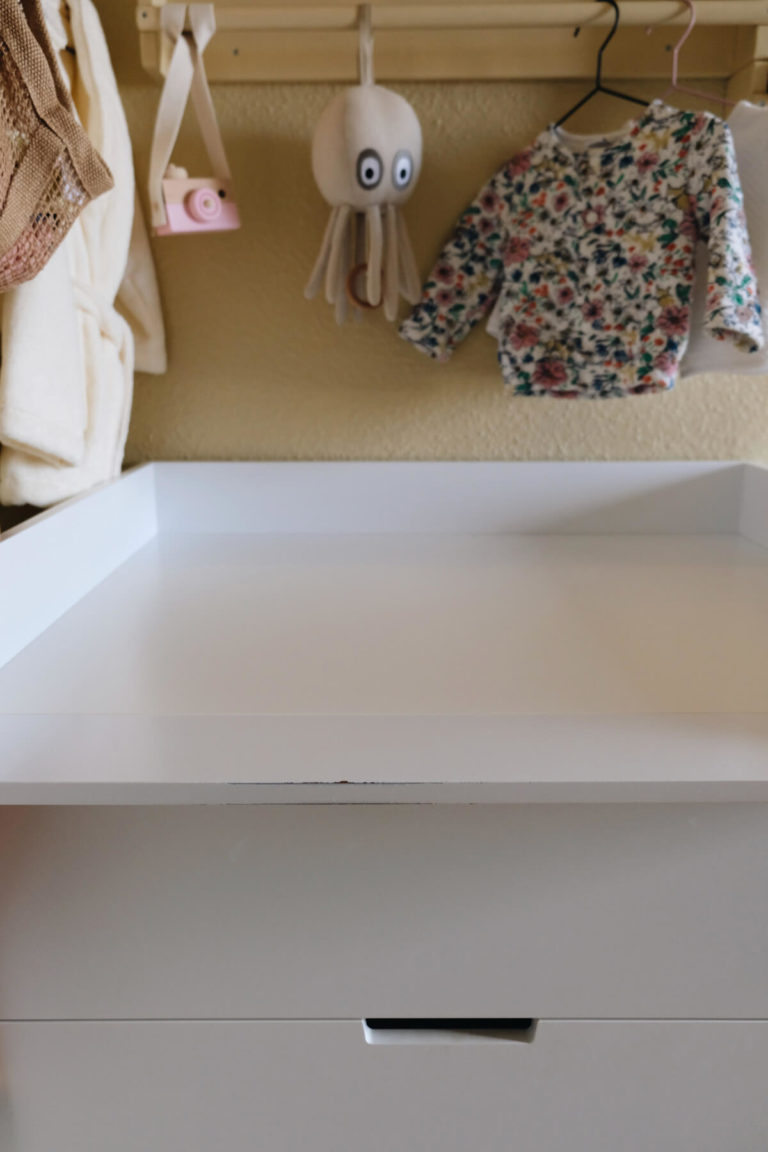A Simple Hack to Use Your IKEA Dresser As a Changing Table (and totally