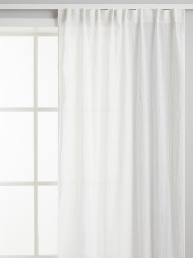 Linen window curtains