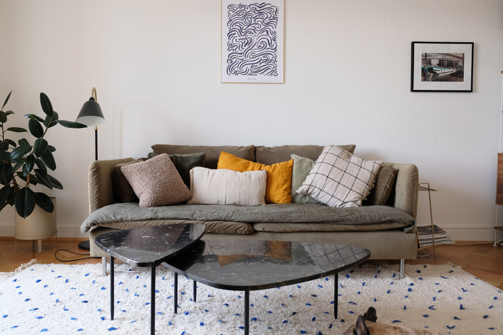 How I Used This French Trick to Make my IKEA Söderhamn Sofa More Comfortable
