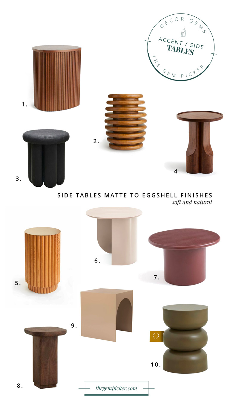 statement side table - matte