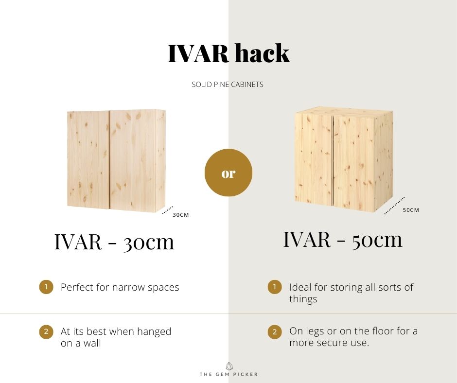 Ikea ivar deals cabinet dimensions