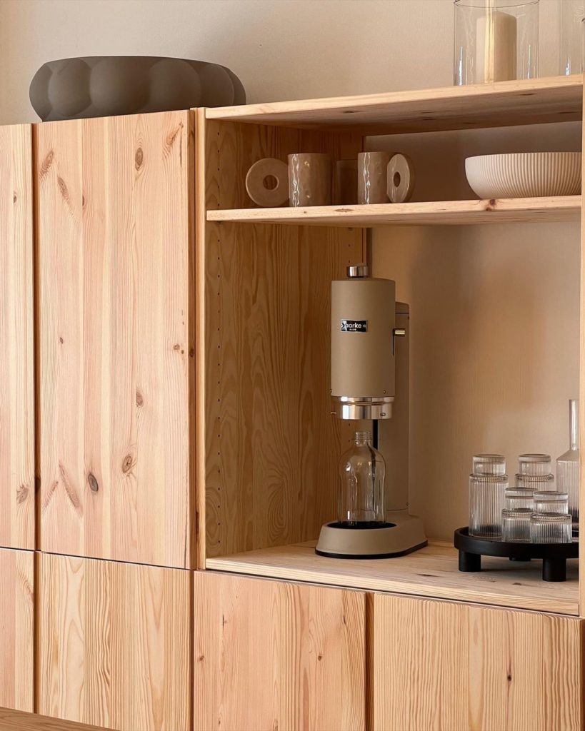 Ikea ivar hack natural as a kitchen